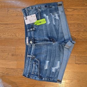 SO BRAND WOMENS JUNIOR PLUS  SIZE BLUE JEAN SHORTIE SHORTS SIZE 20/38W